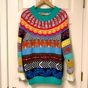 Anthropologie Large SUPER FUN Holiday Sweater